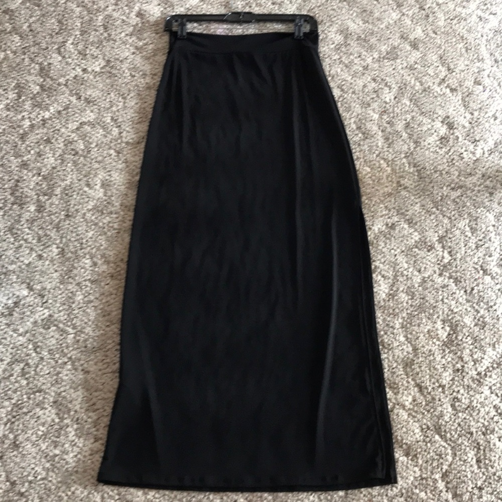 Black maxi skirt